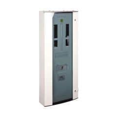 Hager JK20220BG Invicta 3 Distribution Board Hybrid TPN 2+20 Way c/w Glazed Door 250A 1400x465x165.5mm