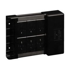 Hager KLDS6BLACK Klik 4 Marshalling Box 6 Way 4P Lighting Distribution Unit 16A Black