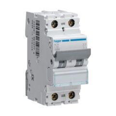 Hager NCN201A 1A 10kA/15kA 2 Pole C Curve MCB