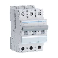 Hager NCN310A 10A 10kA/15kA 3 Pole C Curve 3 Module MCB