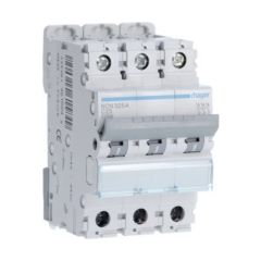 Hager NCN325A 25A 10kA/15kA 3 Pole C Curve 3 Module MCB