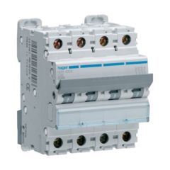 Hager NDN432A 32A 10kA/15kA 4 Pole D Curve 4 Module MCB