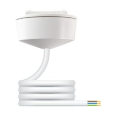 Hager PCR2000/3.0 Klik 6A 3 Pin Ceiling Rose and Cover White c/w 3M Lead