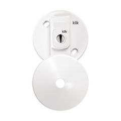 Hager PCR2000 Klik 6A 3 Pin Ceiling Rose and Cover White