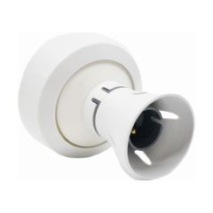 Hager SEL96T Ashley BC Batten Angled Lampholder White