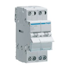 Hager SFT240 2 Pole 40A Modular (Centre-Off) Changeover Switch