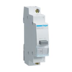 Hager SVN312 Latching Pushbutton Without Indicator, 1NO