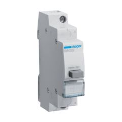 Hager SVN322 Latching Pushbutton Without Indicator, 1NC
