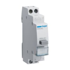Hager SVN342 Latching Pushbutton Without Indicator, 2NC