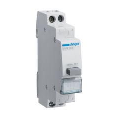 Hager SVN351 Pushbutton (impulse) Without Indicator Light, 1NO + 1NC