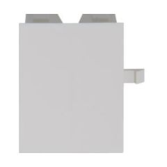 Hager VAS02 Vision Cover Blank Front Pack=5 for Consumer Unit