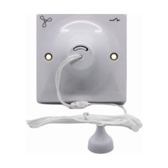 Hager WMCS3PF Sollysta 10A Ceiling Switch TP Marked Fan White