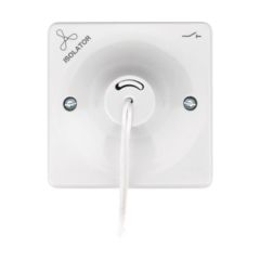 Hager WMCS3PIF Sollysta 10A Ceiling Switch TP Marked Fan & Isolator White