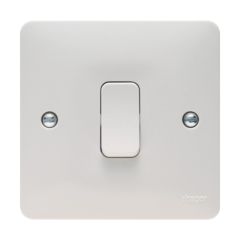 Hager WMDP84 Sollysta 1 Gang 20A DP Control Switch White