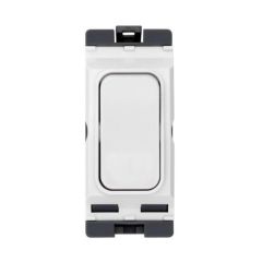 Hager WMGS22R Sollysta 20A Grid 2 Way Retractive Switch Module White