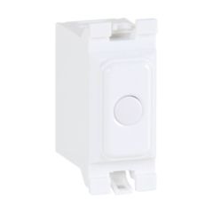 Hager WMGSD1T Sollysta Grid Switch 1 Gang Dimmer Trailing Edge Module c/w White Insert