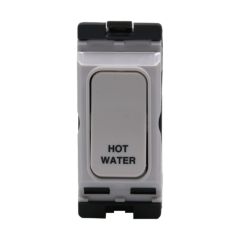 Hager WMGSDP2/HW Sollysta 20A Grid 1 Way Switch DP Module White "Hot Water"