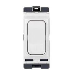 Hager WMGSDP2/OS Sollysta Grid Switch 1 Way DP Module Marked Outside Socket 20A White
