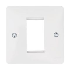 Hager WMP1EU Sollysta Grid 1 Gang Euro Plate Module White