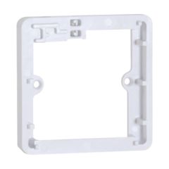 Hager WMPB1/BFO Sollysta 1 Gang 14mm Deep Spacer White for Base Flex Outlet