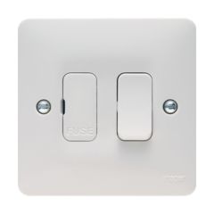 Hager WMSSU83 Sollysta 13A DP Switched Fused Connection Unit White