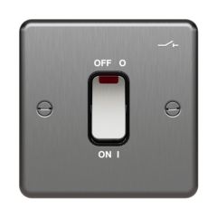 Hager WRDP84NIBSB Switch 1G DP&LED 20A