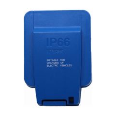 Hager WXPSS81EV Sollysta Socket 1 Gang DP Switched EV IP66 13A Blue