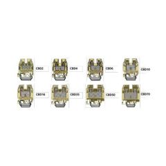 Hellerman 10mm2 DIN Rail Terminal Block Beige Pack=10