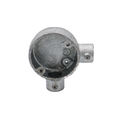 MetPro CL10G Conlok Angle Circular Box 25mm Galvanised Malleable Iron