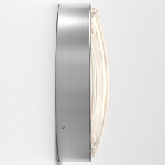Astro 1032012 Montreal Round 300 Wall Coastal Bulkhead Dimmable w/o E27 LED IP44 12W 90x300mm Dia Brushed Stainless Steel