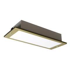 BLE EL-110403-BR 3hrM T5 LED Fully Recessed Bulkhead c/w Opal Diffuser Brass