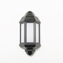 KSR KSR1151BLK Manta 10W 4000K LED Polycarbonate Half Wall Lantern Black