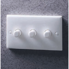 Danlers DP3D250W 3Gang 2 Way Push Dimmer Switch 40-250W/Gang