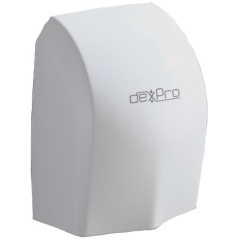 DexPro FM10W Feisty Mini High Speed Hand Dryer 15s Drying Time 20000rpm Motor 1.0kW 256x174x102mm White