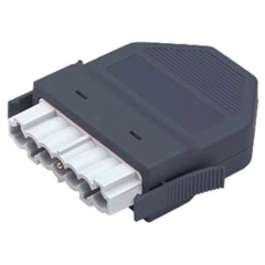 Flex7 FP4/B Cable Mount 4-Pole 10 per Carton Plug 16A 0.50-2.50mm2 Black