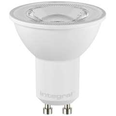 Integral ILGU10DC117 LED GU10 Classic Lamp PAR16 Shape 36Deg Dimmable 2700K 6W 620lm Matt White