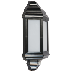 KSR KSR1152BLK Manta 10W 4000K LED PIR Polycarbonate Half Wall Lantern Black