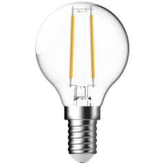 Nordlux 5182000123 LED E14 Filament Pk=3 Lamp G45 Globe Shape 360Deg Beam 4W 470lm 230V 2700K White