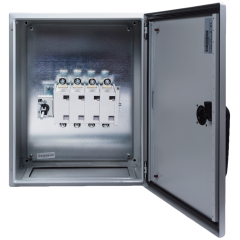 Niglon SS4004P NG Enclosed 4P Isolator IP65 Switch Disconnector AC23 Rating 400A 500x400x250mm Stainless Steel
