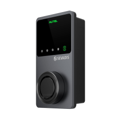Sevadis EVAUTDS4GSEVO MaxiCharger EV Smart 4G AC Wallbox 1 Phase Charger Mode 3 Type 2 Socket IP54 IK08 7.4kW 187x336x85mm Black