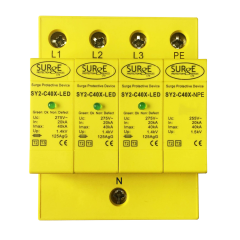 SPD SY2-C40XLED 3 Phase Type 2+3 Surge Arrester 40kA 275V