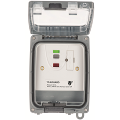 Timeguard TGV104NP Weathersafe Vision Single Gang 13A Outdoor RCD Fused Spur – Passive