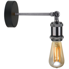 BELL 10320 Retro Vintage ES Wall Light 240V Gunmetal Black