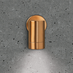 BELL 10415 Luna GU10 LED Fixed Single Wall Light IP65 Copper