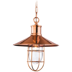 Firstlight 2306CP Crescent Pendant E14 Luminaire 40W Copper