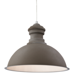 Firstlight 2307CN Pendant Aztec E27 Luminaire 60W Rough Sand Concrete