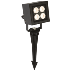 Firstlight 2336GP LEDsx4 & Spike Spot Wall Light IP54 8W Graphite