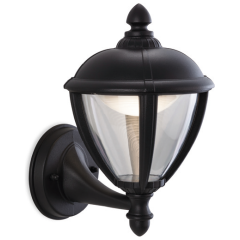 Firstlight 3400BK Unite Uplight c/w 12 White LEDs Lantern 6/6.5W 270 Lumins Black Die Cast Aluminium