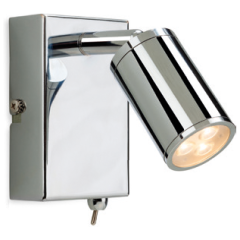 Firstlight 3453CH Orion 3xWhite LEDs Switched Wall Light 4W 240lm 100mm Chrome