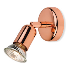 Firstlight 7001CP Runner Wall c/w GU10 Spotlight 50W 240V Copper